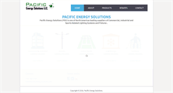 Desktop Screenshot of pacificenergysolutions.com